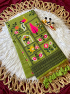 Premium Soft Jamdani Cotton Saree with 3D Peacock Weaving Pallu