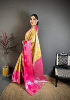 Pure Kanjivaram Silk Saree with Silver Zari Pallu
