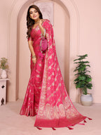 Banarasi Silk Saree with Leheriya Weaving