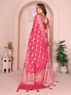 Banarasi Silk Saree with Leheriya Weaving