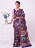 Elegant Digital Print Cotton Saree