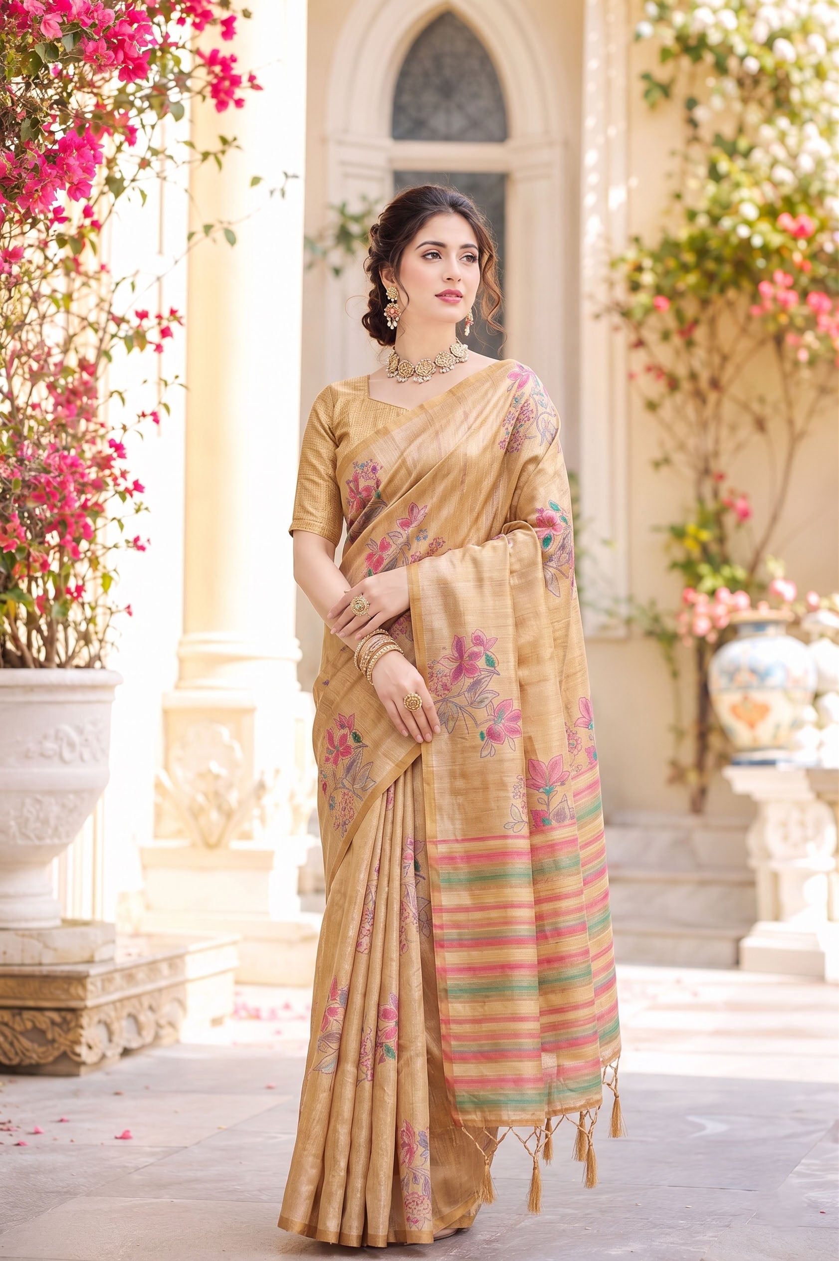 Elegant Soft Tussar Silk Saree
