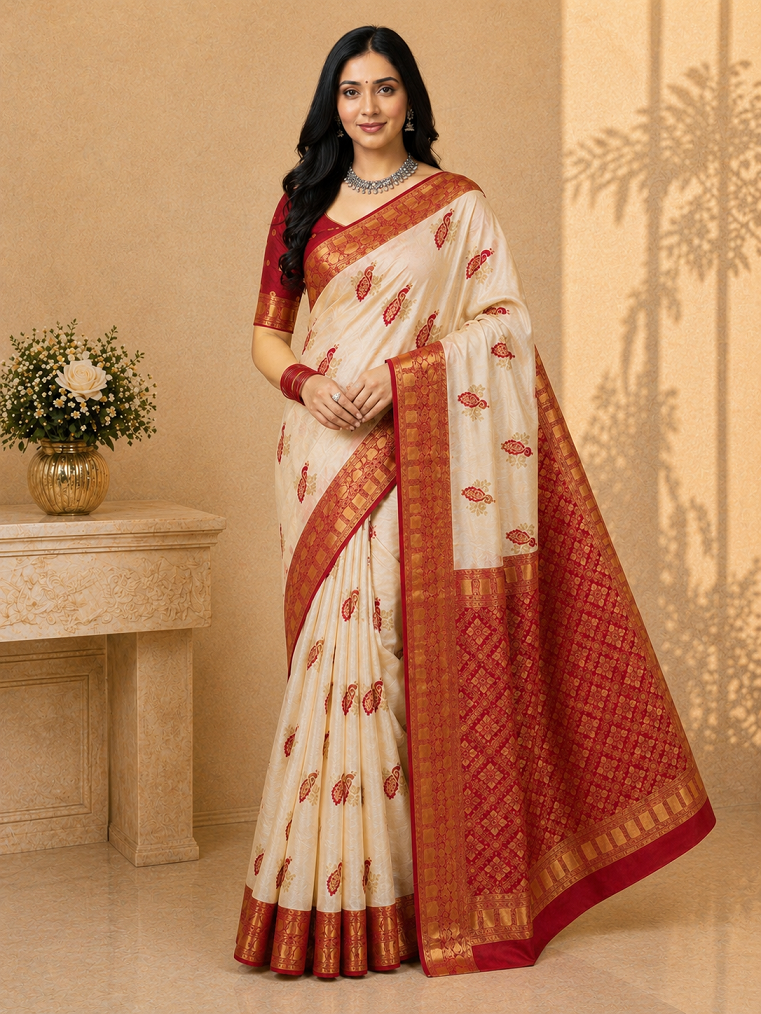 Elegant Zari Kanjivaram Saree