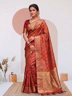 Traditional Weaving Satin Saree