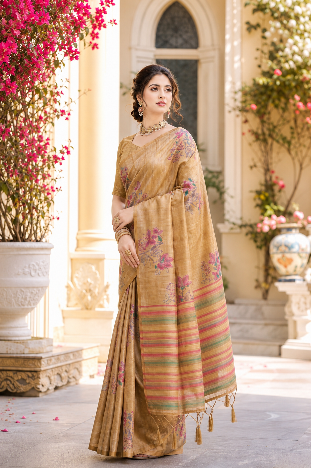 Elegant Soft Tussar Silk Saree