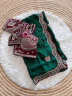 Luxe Fendy Satin Party Wear Saree