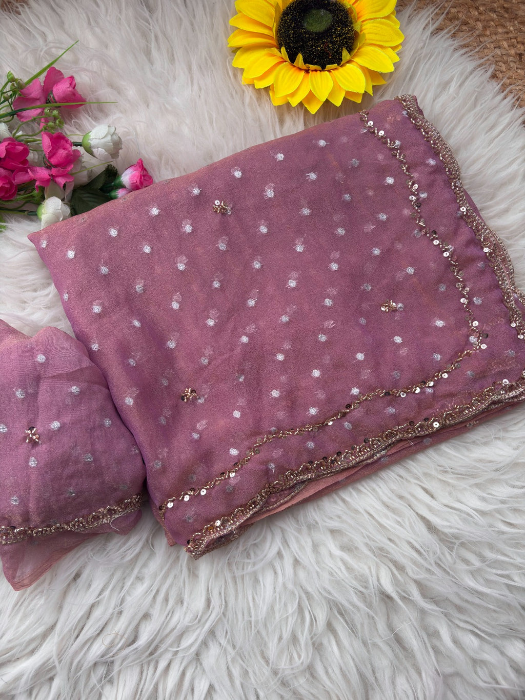 Elegant Designer Butti Silk Saree with Fancy Border
