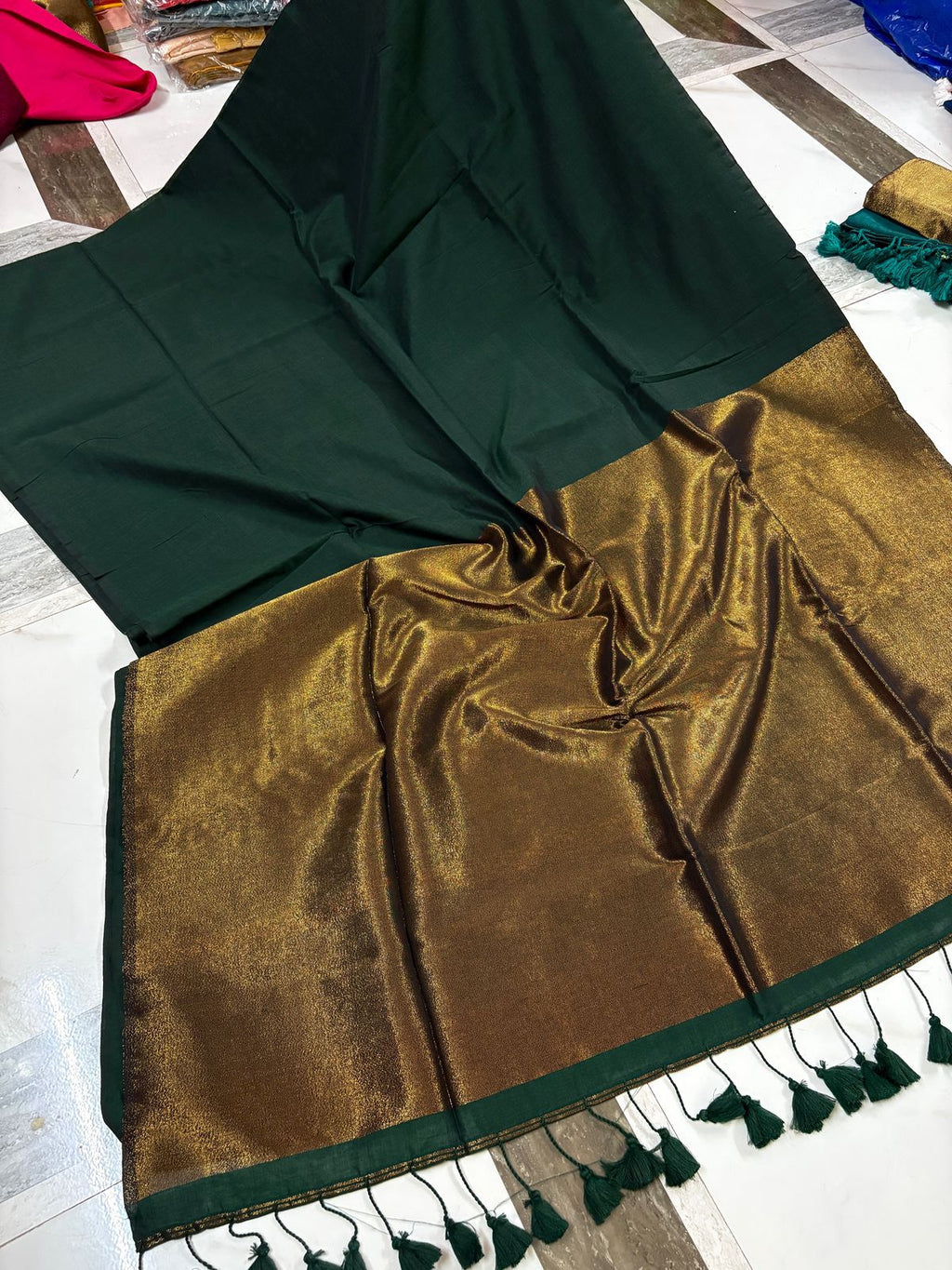 premium Jari Khadi Cotton Saree