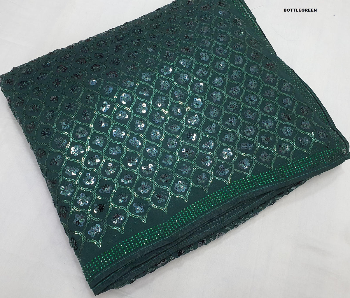 Amazing Georgette Green Color Saree