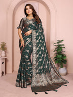 Banarasi Silk Saree with Leheriya Weaving