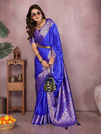Gala Pallu Hand Dyed Satin Silk Saree