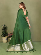 Lagadi Patta Soft Satin Silk Gala Pallu Saree