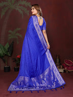Luxury Soft Satin Silk Hand Dyed Gala Pallu Saree