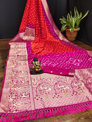 Imposing Kanjivaram Silk Saree Pink Color Saree