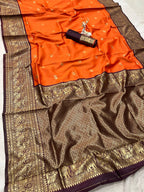 Rich traditional weaving Banarasi Saree