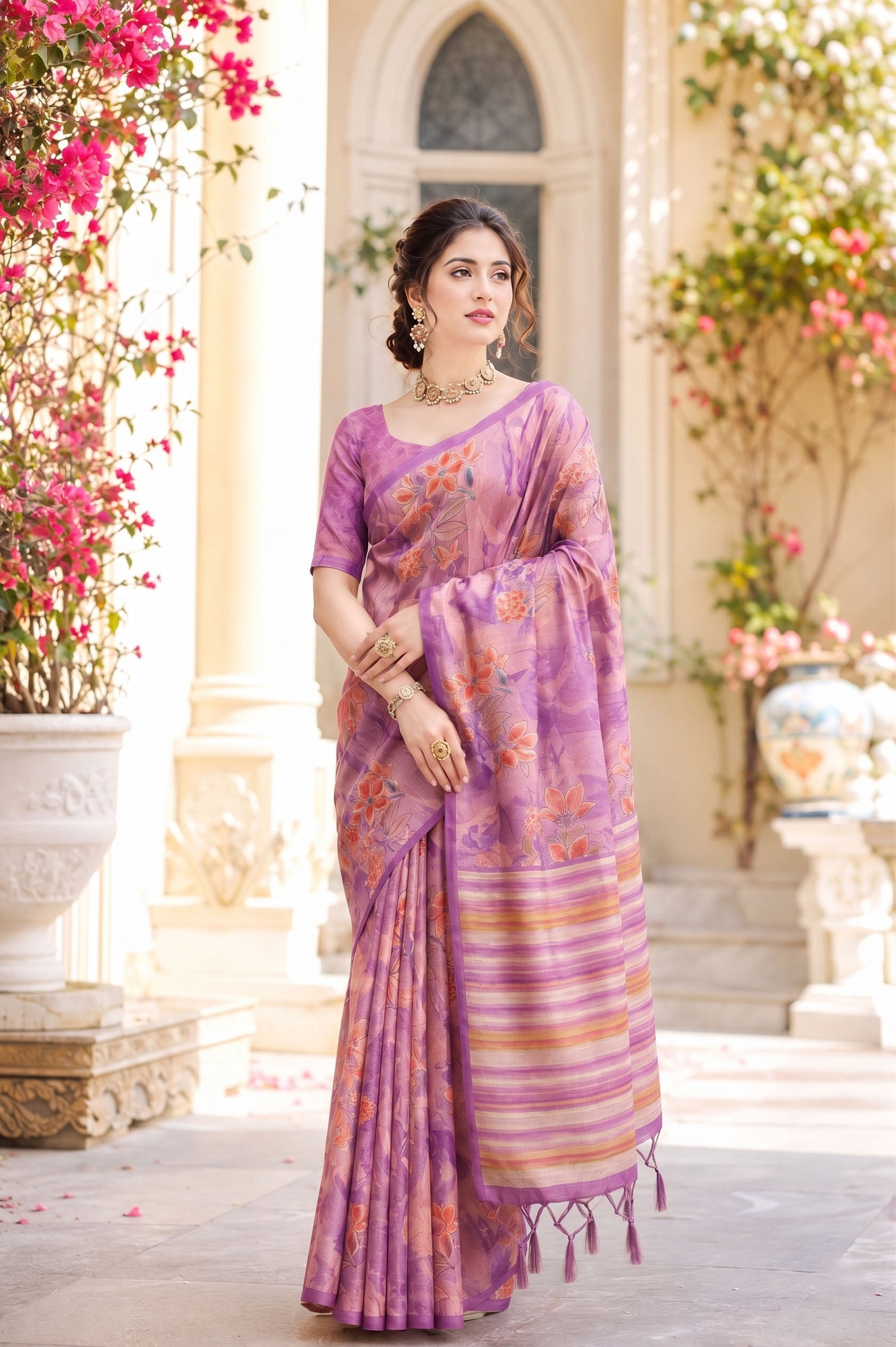 Elegant Soft Tussar Silk Saree