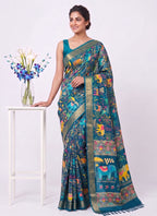 Elegant Digital Print Cotton Saree