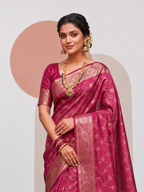 Traditional Weaving Satin Saree