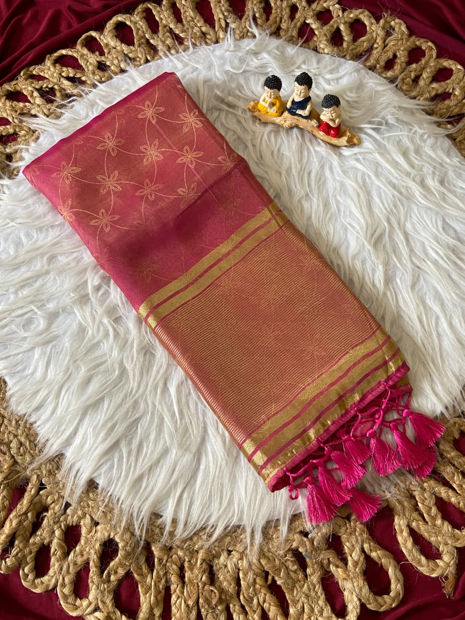 Traditional Weaving Satin Saree