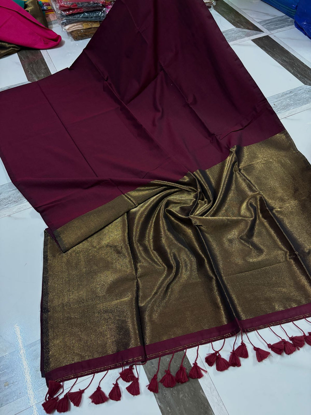 premium Jari Khadi Cotton Saree