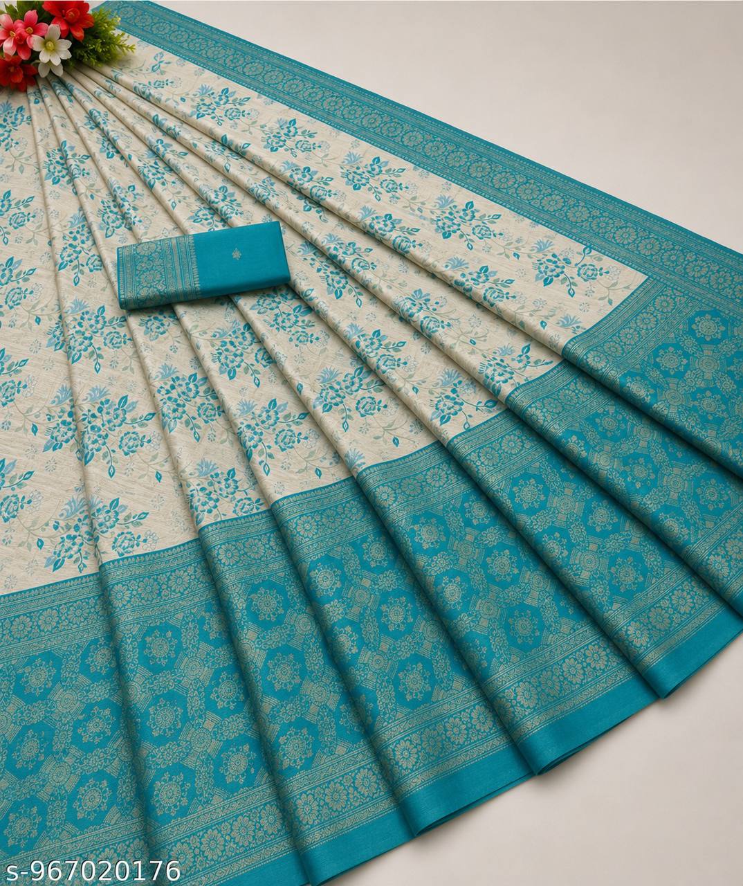 Classic Banarasi Silk Saree with Gold Zari Work