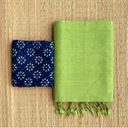 Handloom Khadi Cotton Saree with Magic Blouse