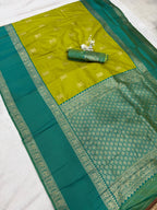 Soft Silk Kanjivaram Saree with Copper Zari Weaving