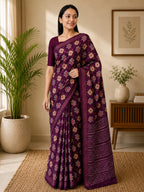 Soft Cotton Saree with Traditional Printed Motifs