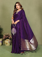 Lagadi Patta Soft Satin Silk Gala Pallu Saree