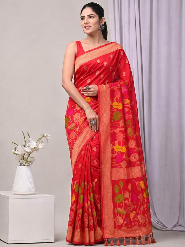 Hand Dyed Nylon Kadi Crepe Georgette Saree