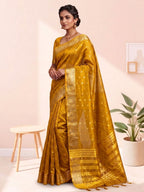 Golden Butti Khadi Shimmer Saree