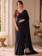 Handloom Khadi Cotton Saree with Magic Blouse