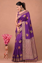 Perot Design Nylon Kadi Crepe Georgette Saree
