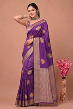 Perot Design Nylon Kadi Crepe Georgette Saree