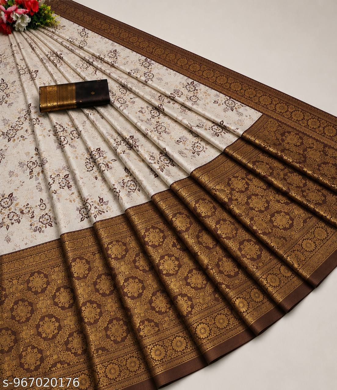 Classic Banarasi Silk Saree with Gold Zari Work