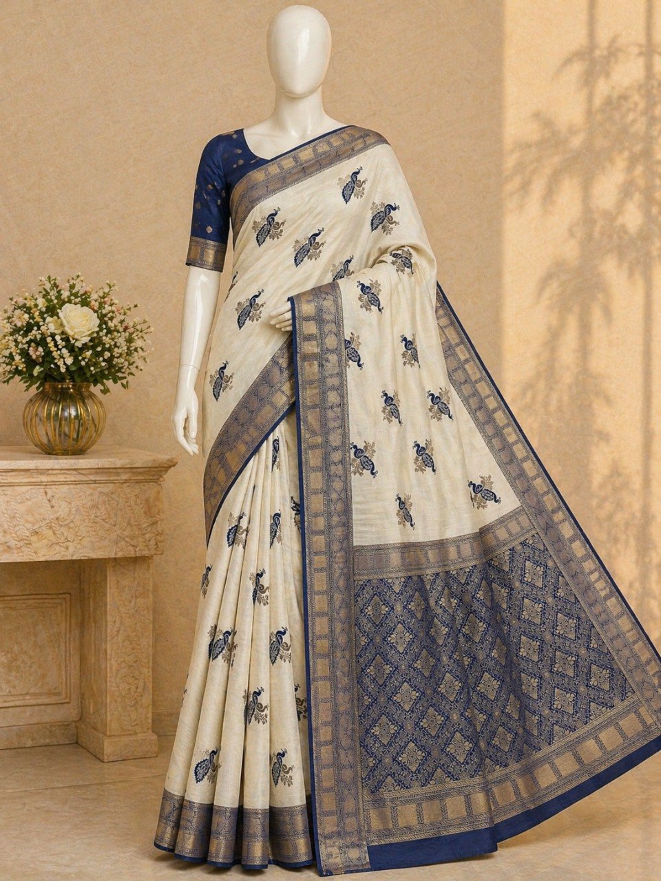 Elegant Zari Kanjivaram Saree