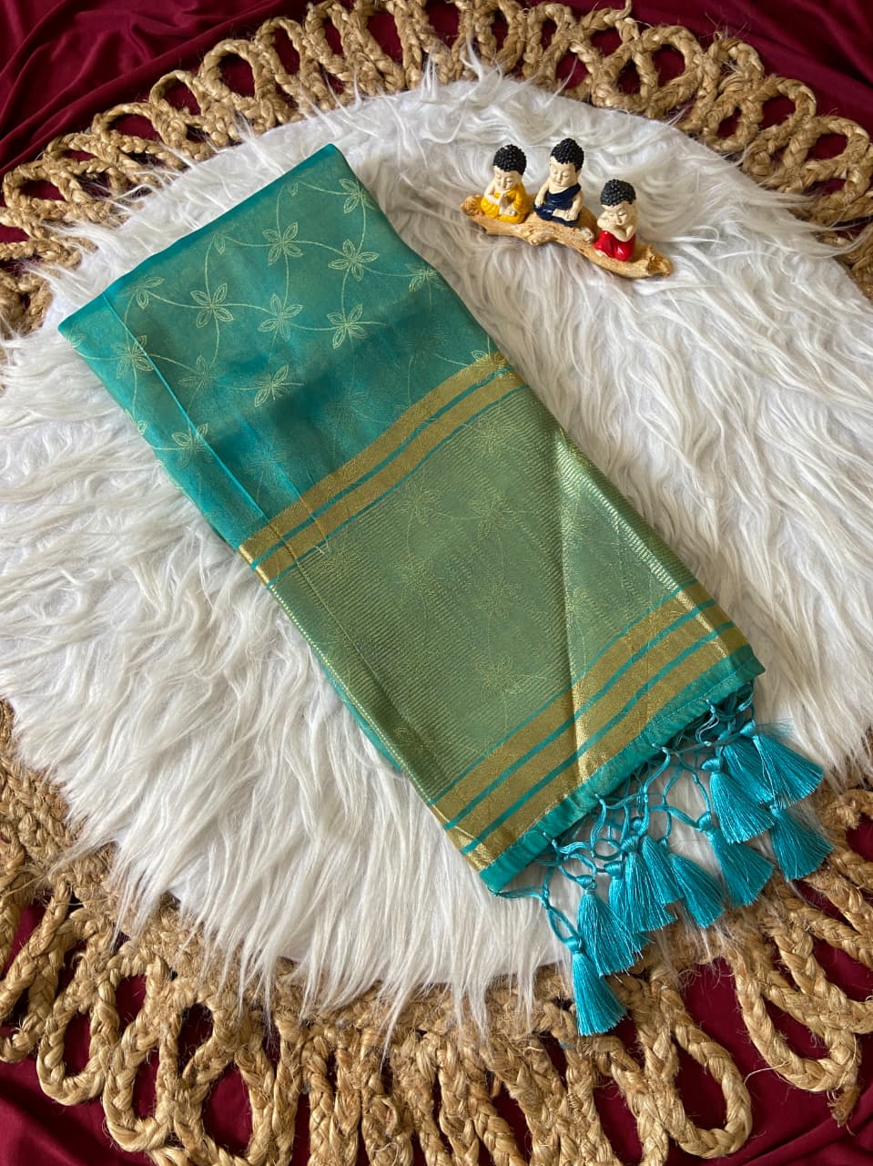 Traditional Weaving Satin Saree