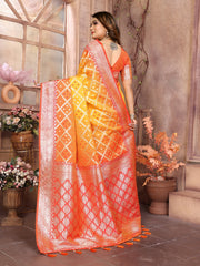 Graceful Kochi Silk Yellow Color Saree