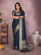 Gala Pallu Hand Dyed Satin Silk Saree