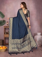 Gala Pallu Hand Dyed Satin Silk Saree