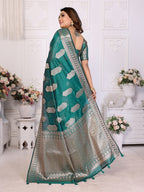 Soft Organza Silk Banarasi Saree with Butta Weaving
