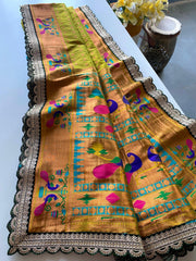 Fantastic Silk Mustard Color Saree