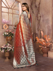 Graceful Kochi Silk Mustard Color Saree