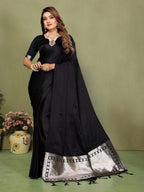 Lagadi Patta Soft Satin Silk Gala Pallu Saree