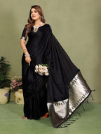 Lagadi Patta Soft Satin Silk Gala Pallu Saree