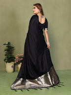 Lagadi Patta Soft Satin Silk Gala Pallu Saree