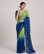 Viscose Khadi Silk Saree with Jacquard Leaf Design