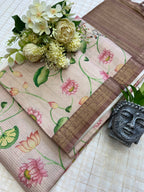 Soft Tussar Silk Digital Print Saree