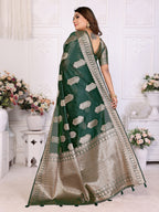 Soft Organza Silk Banarasi Saree with Butta Weaving