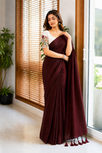 Soft Handloom Cotton Saree With Heavy Blouse